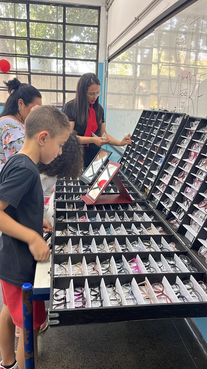 Experiência do cliente com óculos